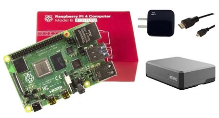 Kit Raspberry Pi 4 B 2gb Original + Fuente 3A + Gabinete Metalico Magnético + HDMI